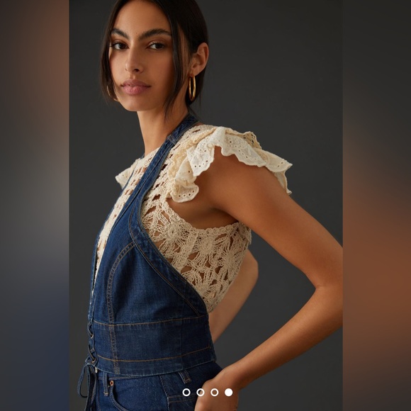 Pilcro Denim Tie Front Shirt / vest - Picture 4 of 15